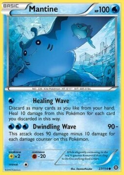 Carta pokemon Mantine (STS 27)-Steam Siege-C - lingua ITA-condizione NM