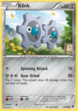 Carta pokemon Klink (EPO 74)-Nuove Forze-C - lingua ITA-condizione EX