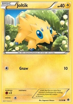 Carta pokemon Joltik (EPO 33)-Nuove Forze-C - lingua ITA-condizione EX Carta pokemon Joltik (EPO 33)-Nuove Forze-C - lingua ITA-condizione EX