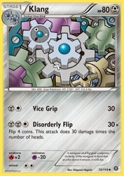 Carta pokemon Klang (STS 72)-Steam Siege-U - lingua ITA-condizione EX