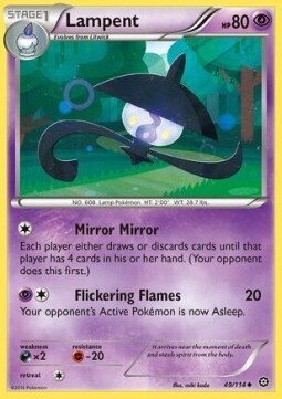 Carta pokemon Lampent (STS 49)-Steam Siege-U - lingua ITA-condizione EX
