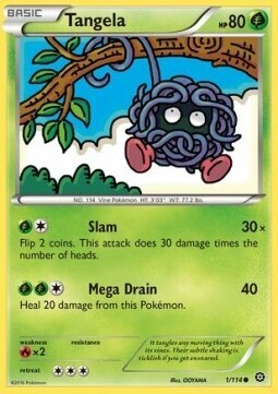 Carta pokemon Tangela (STS 1)-Steam Siege-C - lingua ITA-condizione NM Carta pokemon Tangela (STS 1)-Steam Siege-C - lingua ITA-condizione NM