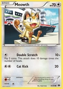 Carta pokemon Meowth (NXD 80)-Destini Futuri-C - lingua ITA-condizione EX Carta pokemon Meowth (NXD 80)-Destini Futuri-C - lingua ITA-condizione EX