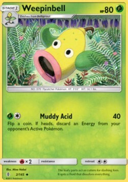 Carta pokemon Weepinbell (GRI 2)-Guardiani Nascenti-U - lingua ITA-condizione NM