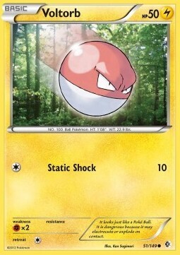 Carta pokemon Voltorb (BCR 51)-Confini Varcati-C - lingua ITA-condizione EX