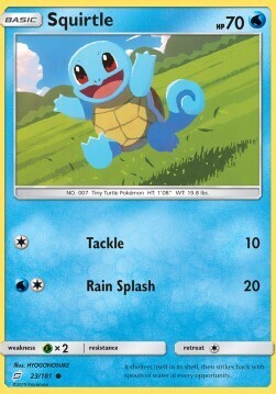 Carta pokemon Squirtle (TEU 23)-Team Up-C - lingua ITA-condizione EX