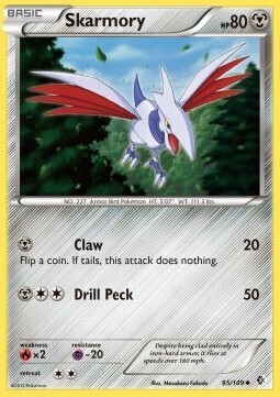 Carta pokemon Skarmory (BCR 95)-Confini Varcati-U - lingua ITA-condizione EX