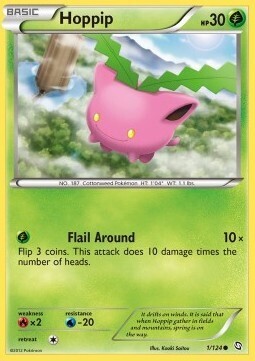 Carta pokemon Hoppip (DRX 1)-Stirpe dei Draghi-C - lingua ITA-condizione EX