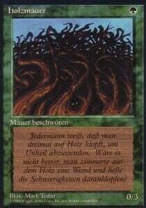Carta MTG-Muro di Legno-Foreign Black Bordered-ITA-LP-Common