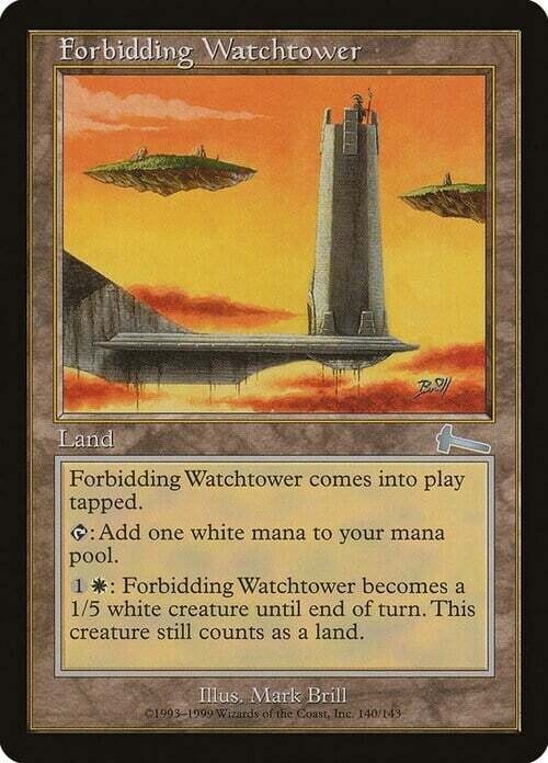 Carta MTG-Torre di Guardia Minacciosa-Eredità di Urza-EN-LP-Uncommon
