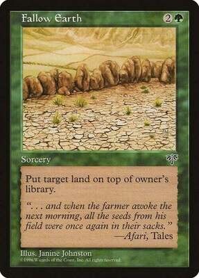 Carta MTG-Terre Incolte-Mirage-ITA-EX-Uncommon