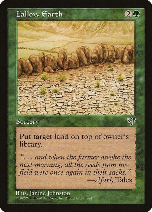 Carta MTG-Terre Incolte-Mirage-ITA-EX-Uncommon