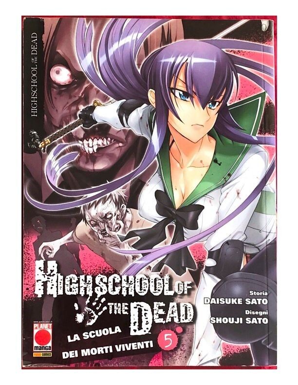 LA SCUOLA DEI MORTI VIVENTI- PLANET MANGA - HIGHSCHOOL OF THE DEAD - n° 5