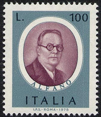 Francobollo Usato Rep. Italiana 1975 UOMINI ILLUSTRI: ALFANO