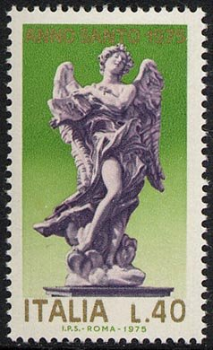 Francobollo Usato Rep. Italiana 1975 ANNO SANTO '75 40 Lire