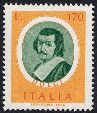 Francobollo Usato Rep. Italiana 1976 UOMINI ILLUSTRI: 170 Lire Carlo Dolci