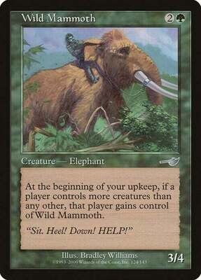 Carta MTG-Mammut Selvaggio-Nemesis-ITA-Good-Uncommon