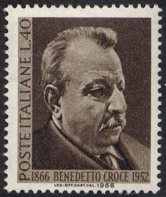 Francobollo Usato Rep. Italiana 1966 CENTENARIO DELLA NASCITA DI BENEDETTO CROCE