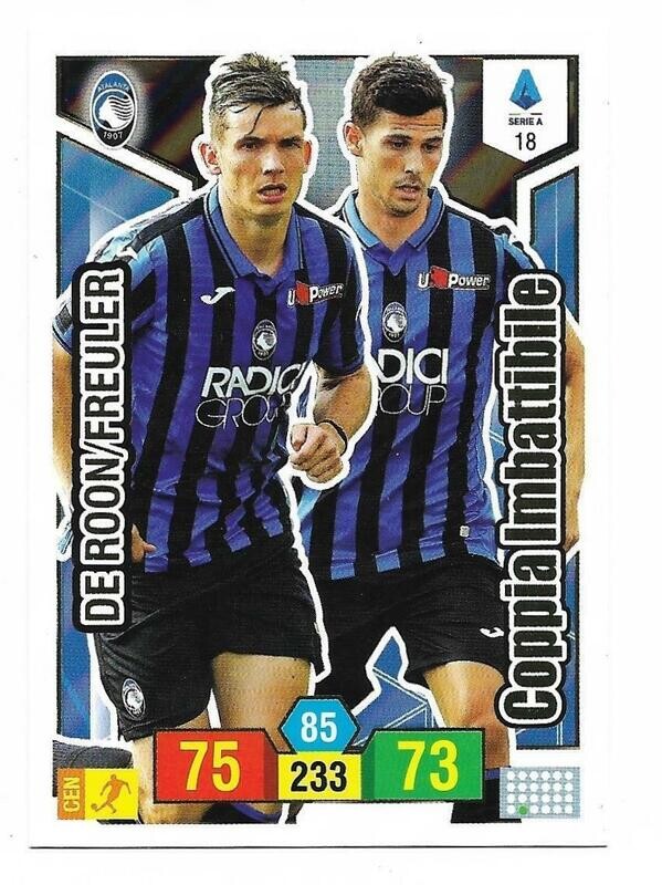 Trading card Adrenalyne 2019-20 - N°18 De Roon/Freuler Coppia Imbattibile Atalanta