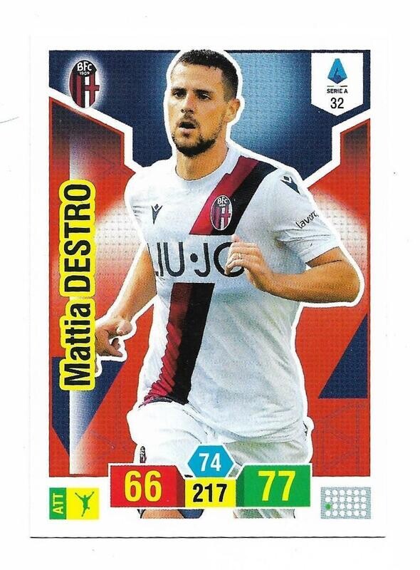 Trading card Adrenalyne 2019-20 - N°32 Mattia Destro  Bologna