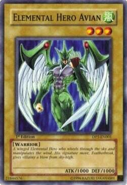 Carta YUGIOH-Avian EROE Elementale-Duelist Pack: Jaden Yuki-ITA-EX-Common
