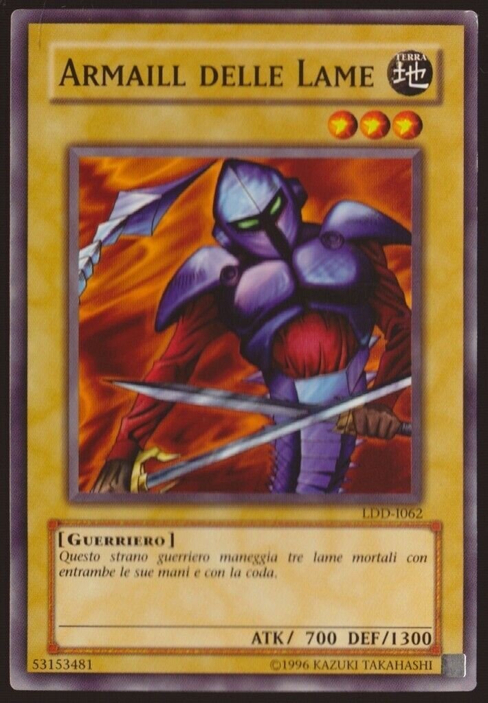 Carta YUGIOH-Armaill delle Lame (V.1)-LDD-ITA-Poor-Common 1.Ed