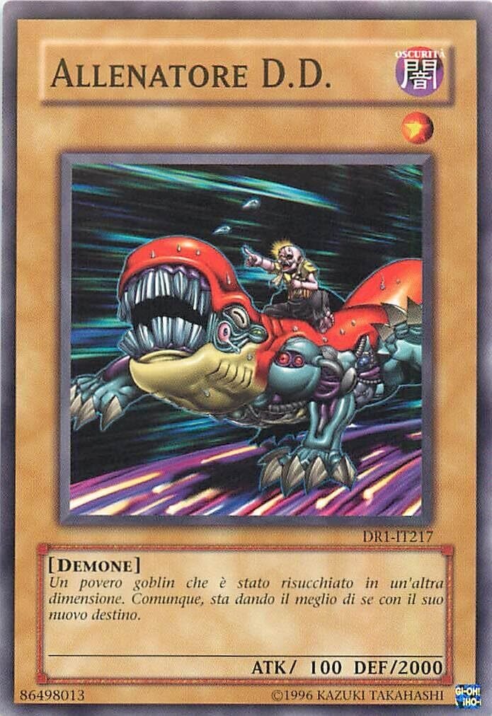 Carta YUGIOH-Allenatore D.D.-DR1-ITA-EX-Common