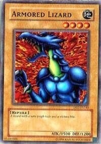 Carta YUGIOH-Armored Lizard-DB1-EN-Poor-Common