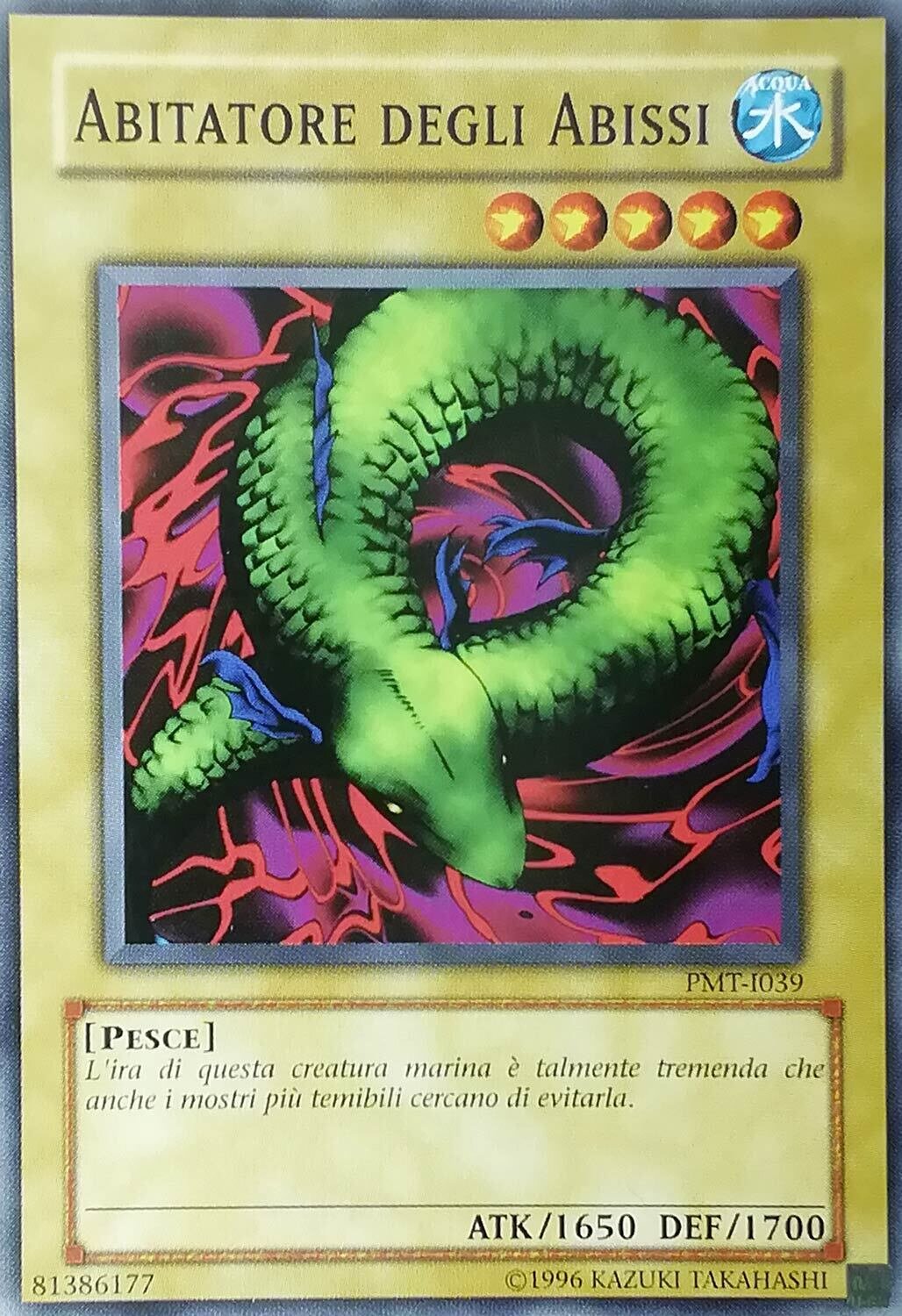 Carta YUGIOH-Abitatore degli Abissi-PMT-ITA-EX-Common