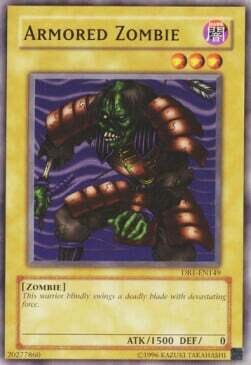 Carta YUGIOH-Armored Zombie-DB1-EN-EX-Common