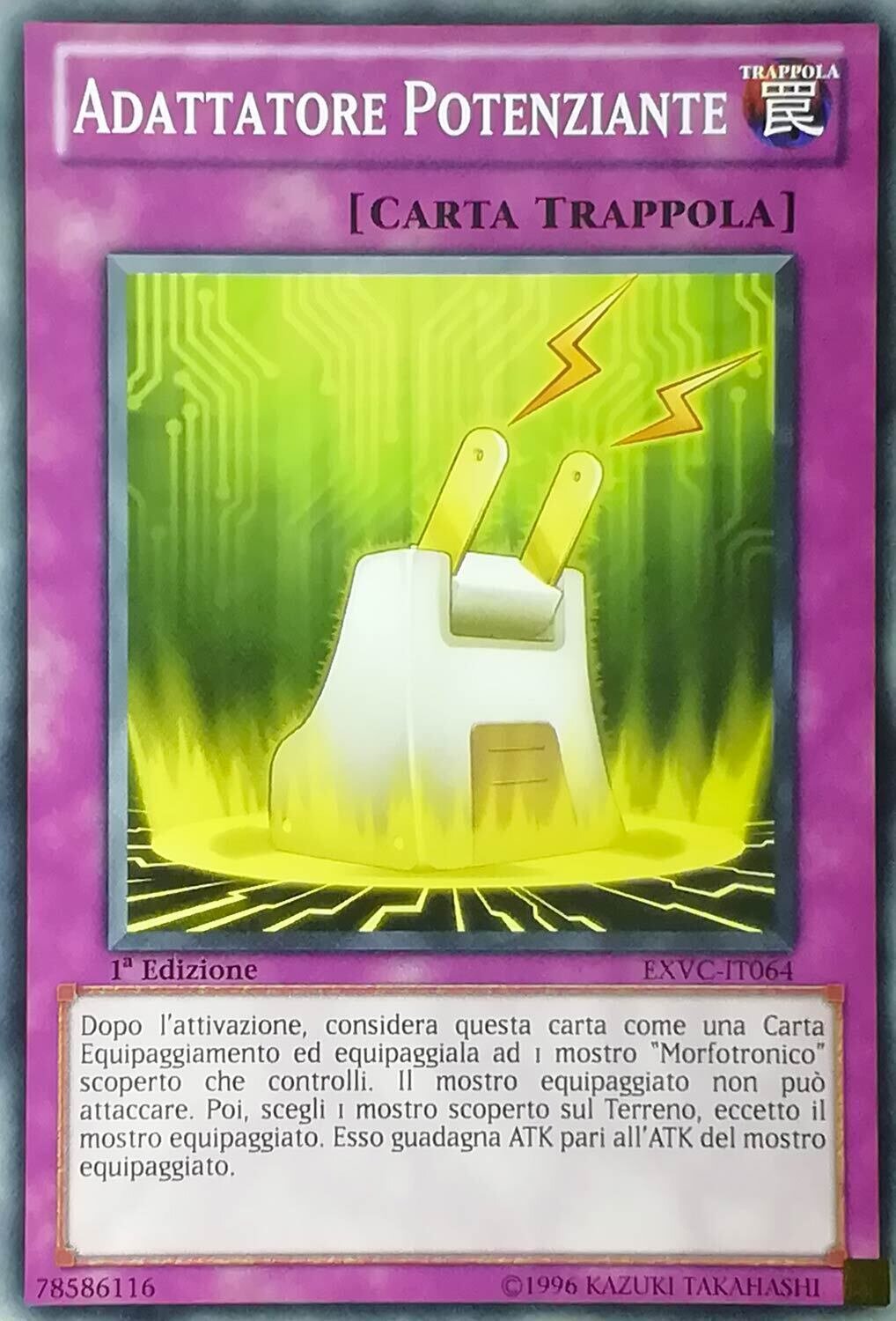 Carta YUGIOH-Adattatore Potenziante-EXVC-ITA-EX-Common