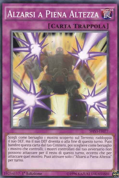 Carta YUGIOH-Alzarsi a Piena Altezza-SHVI-ITA-EX-Common 1.Ed