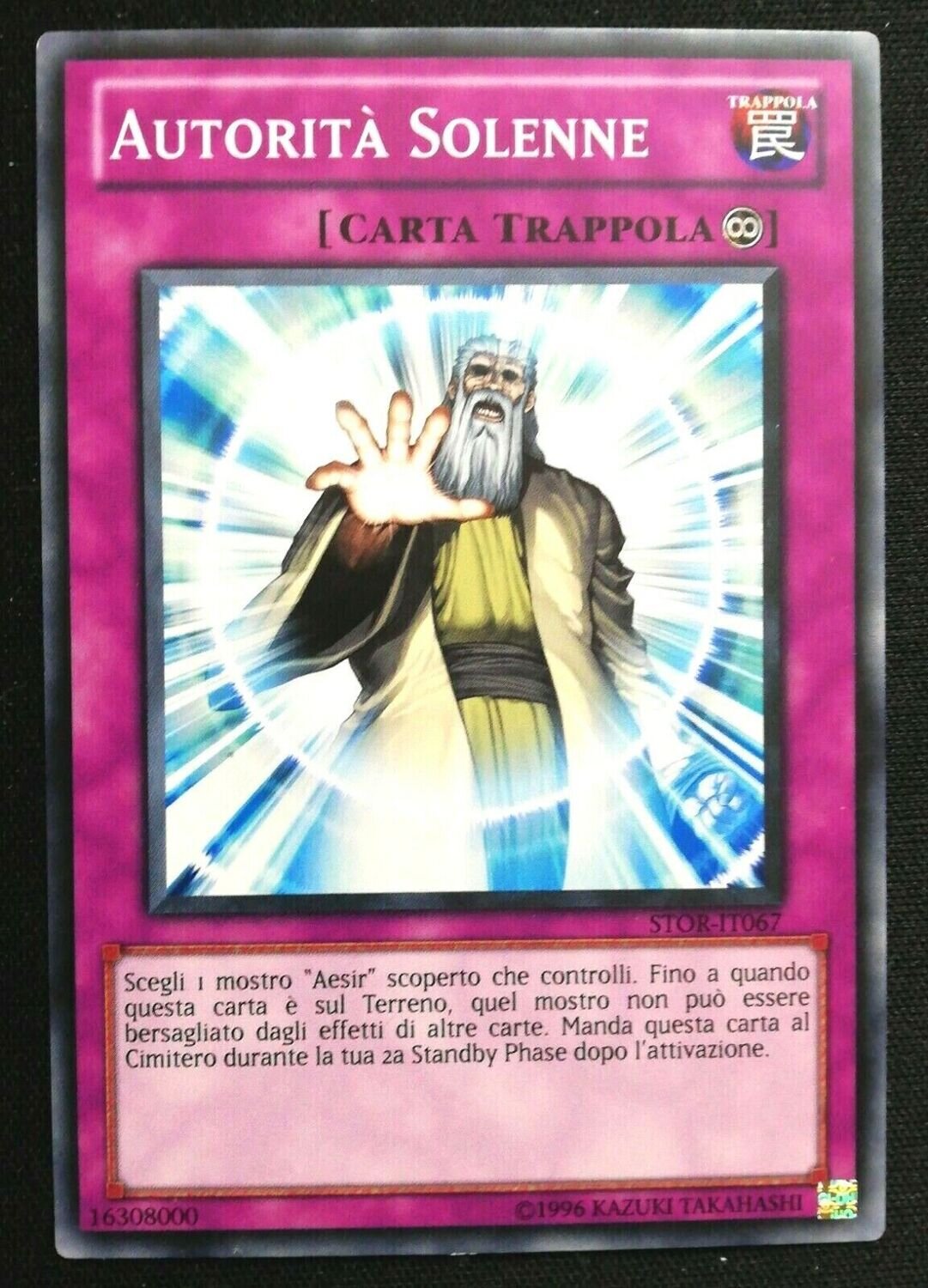 Carta YUGIOH-Autorità Solenne-STOR-ITA-LP-Common 1.Ed