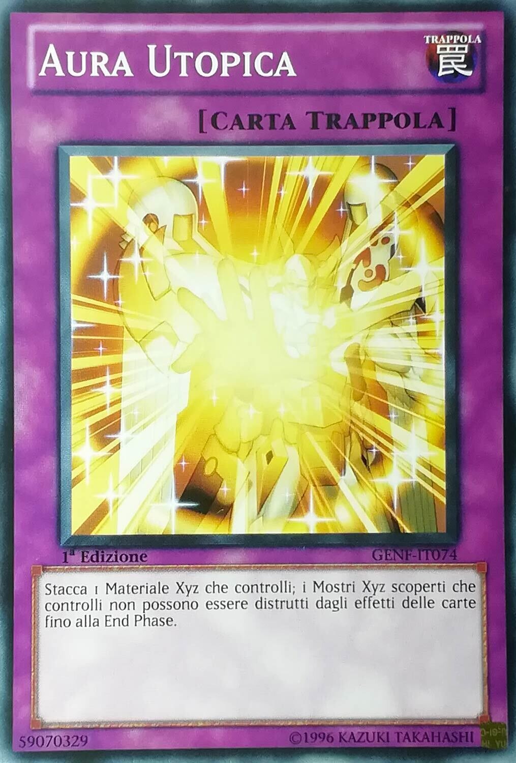 Carta YUGIOH-Aura Utopica-GENF-ITA-LP-Common 1.Ed