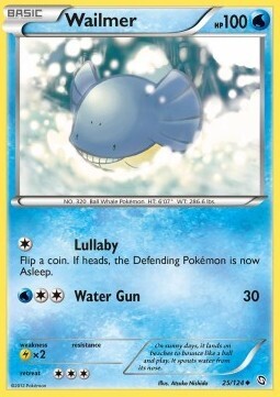 Carta pokemon Wailmer (DRX 25)-Stirpe dei Draghi-U - lingua ITA-condizione EX