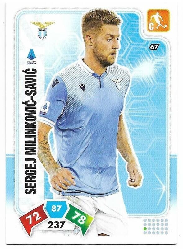 Trading card Adrenalyne 2020-21 - N°67 Sergej Milinkovic-Savic  Lazio