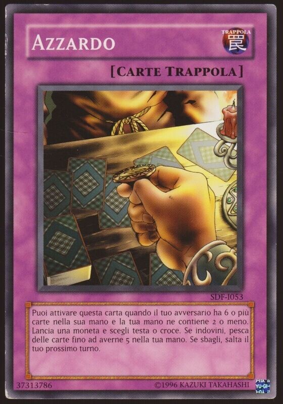 Carta YUGIOH-Azzardo-SDF-ITA-Good-Common