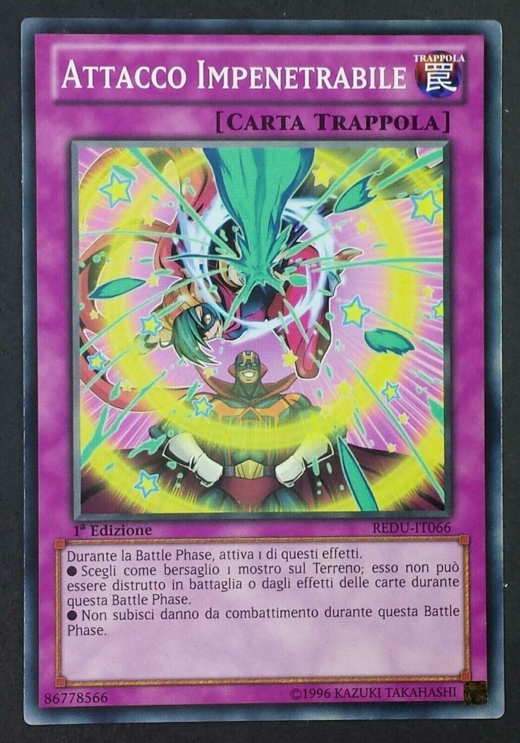 Carta YUGIOH-Attacco Impenetrabile-REDU-ITA-Good-Common