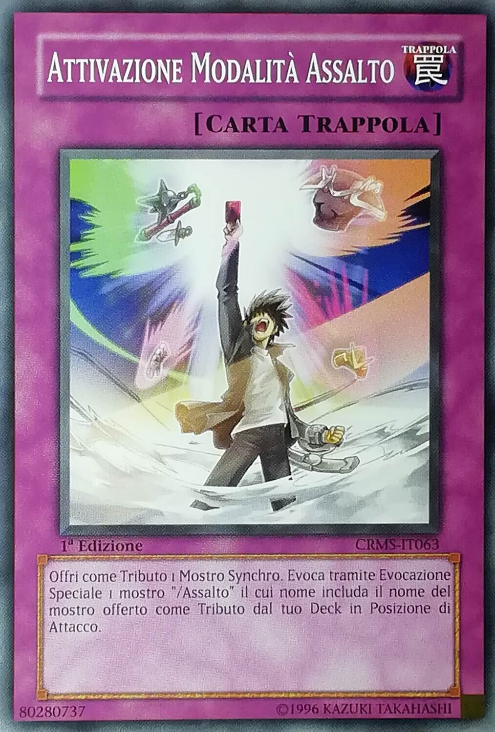 Carta YUGIOH-Attivazione Modalità Assalto-CRMS-ITA-Good-Common 1.Ed