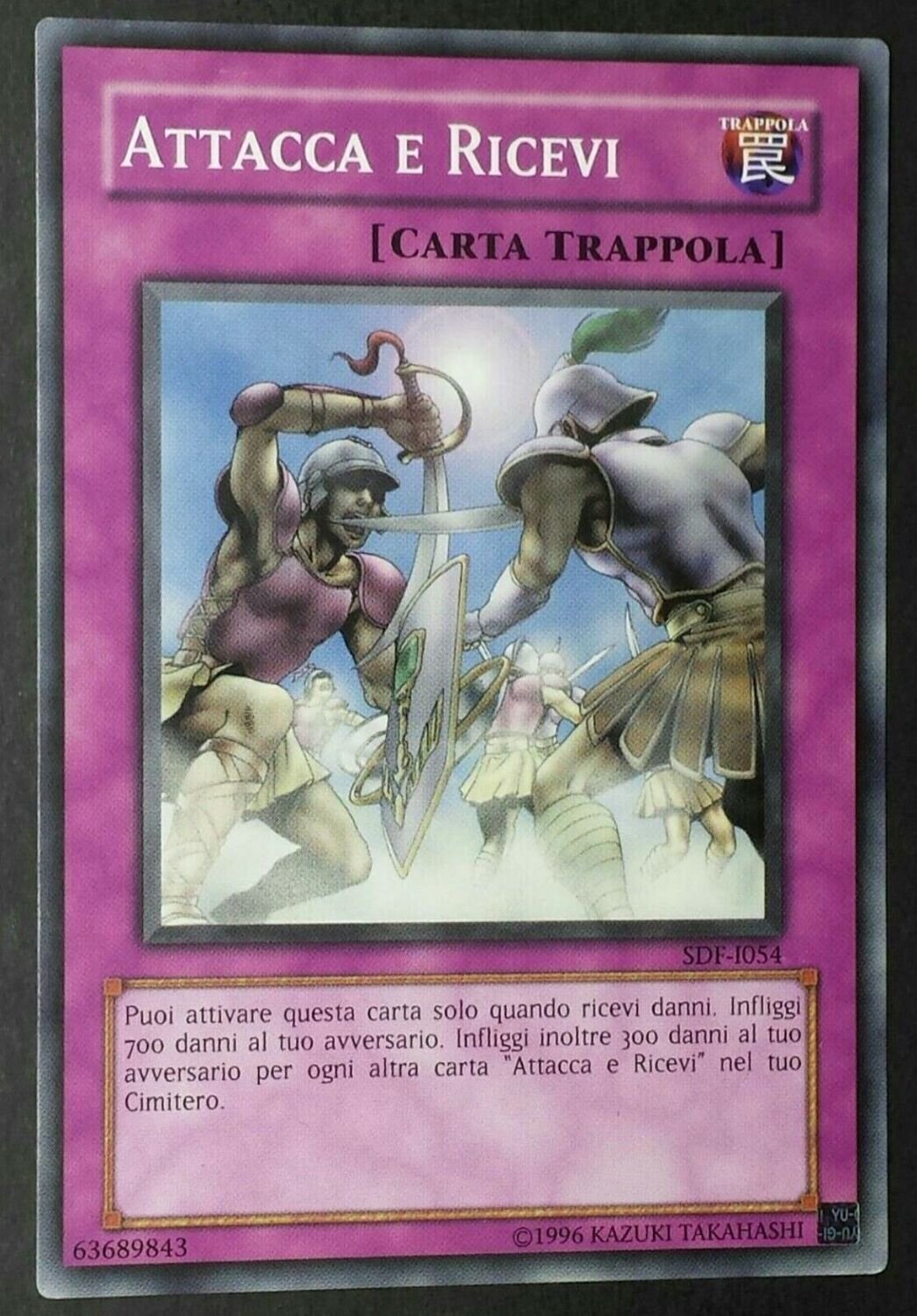Carta YUGIOH-Attacca e Ricevi-SDF-ITA-Good-Common