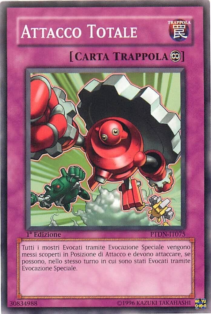 Carta YUGIOH-Attacco Totale-PTDN-ITA-EX-Common 1.Ed