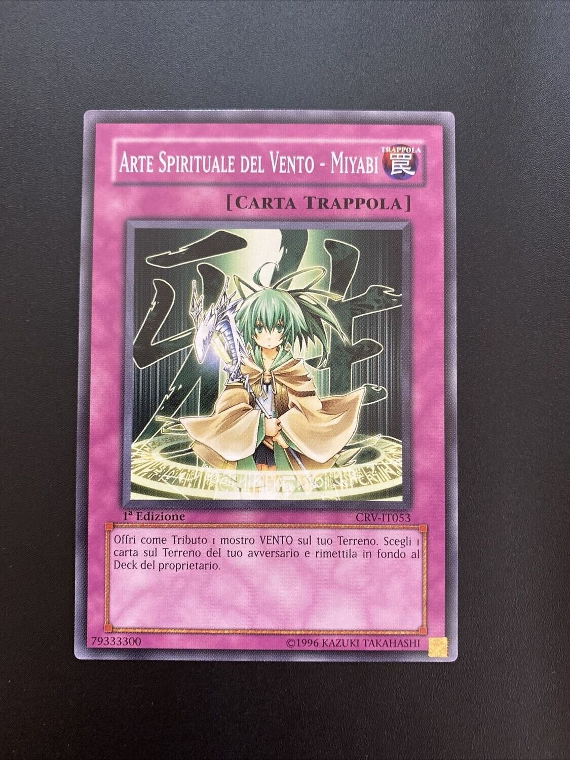 Carta YUGIOH-Arte Spirituale del Vento - Miyabi-CRV-ITA-EX-Common