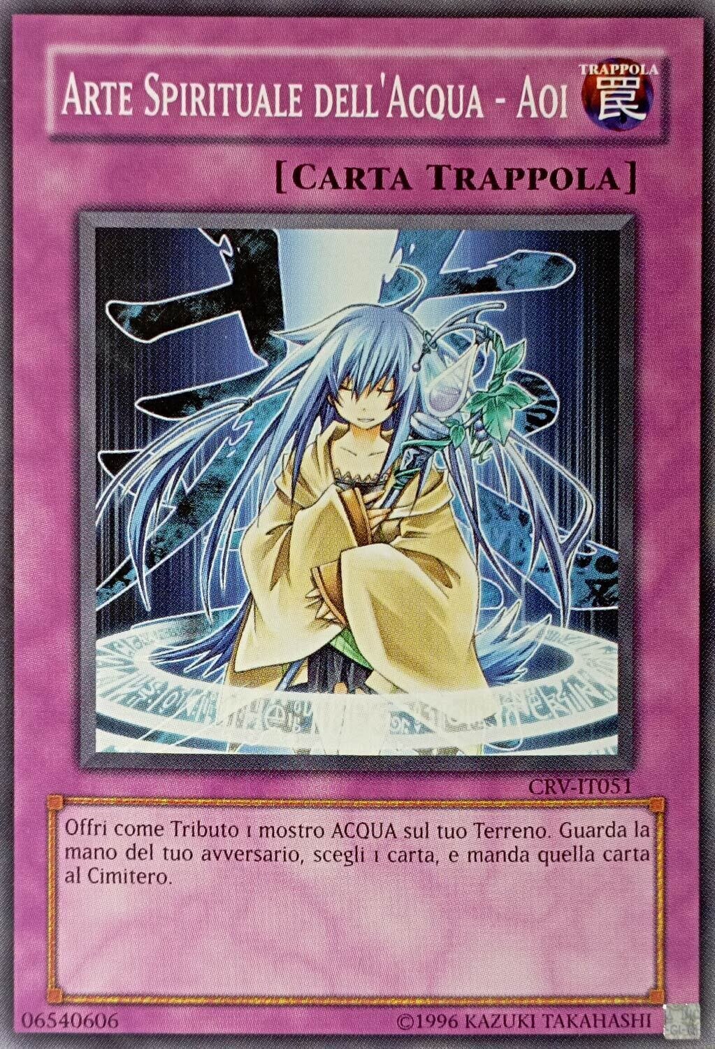 Carta YUGIOH-Arte Spirituale dell'Acqua - Aoi-CRV-ITA-LP-Common 1.Ed