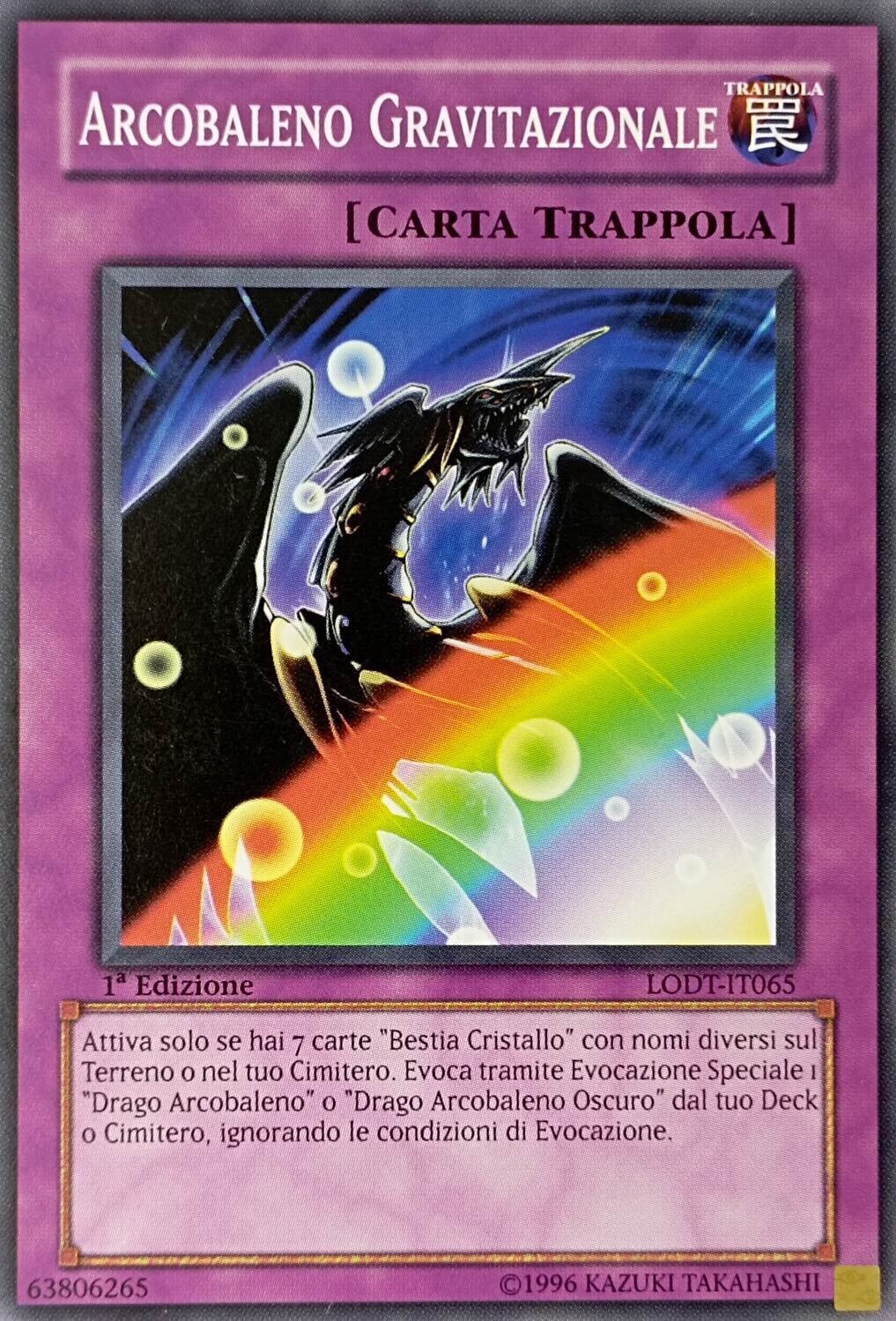 Carta YUGIOH-Arcobaleno Gravitazionale-LODT-ITA-EX-Common 1.Ed