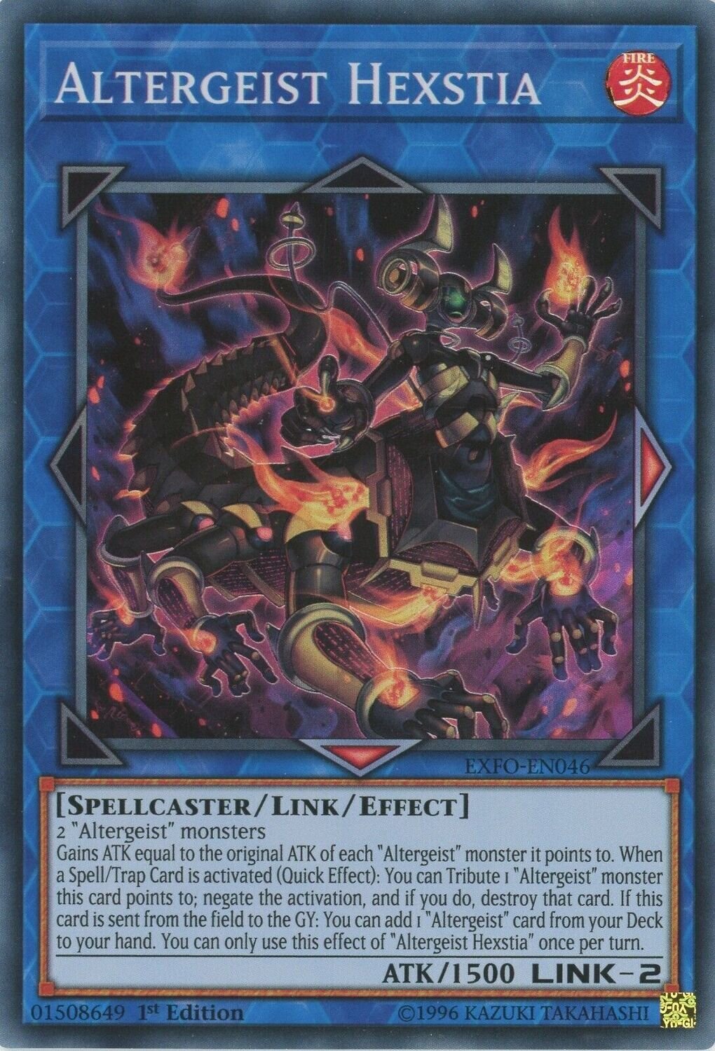 Carta YUGIOH-Altergeist Hexstia-EXFO-EN-NM-Super Rare
