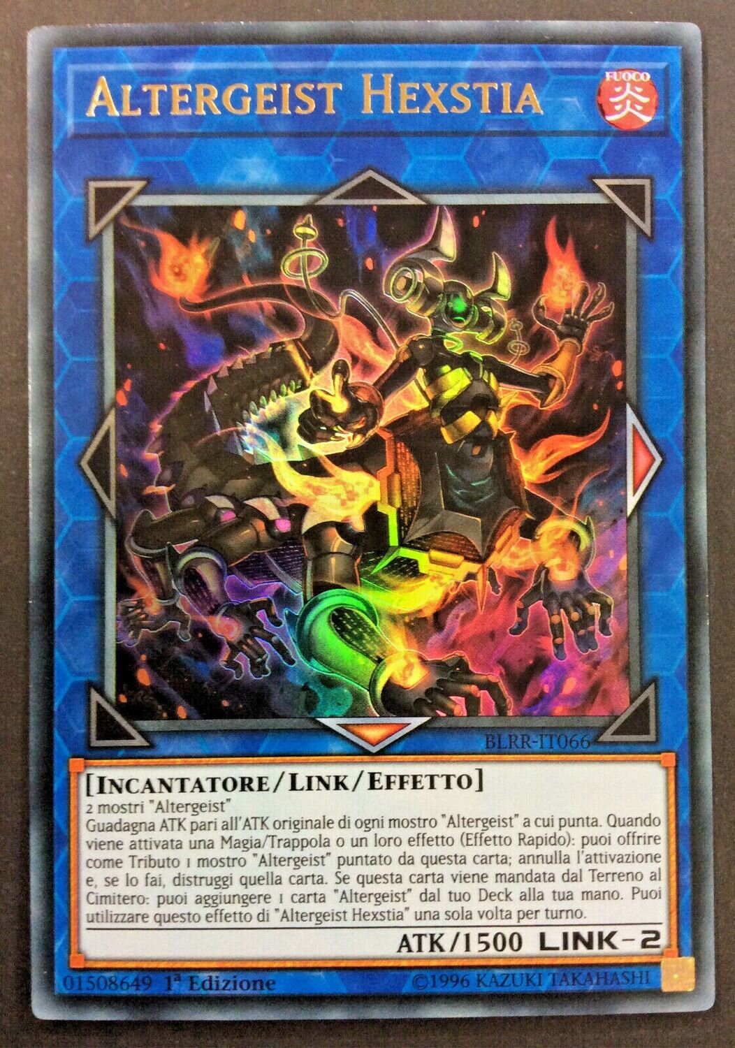 Carta YUGIOH-Altergeist Hexstia-BLRR-ITA-NM-Ultra Rare 1.Ed