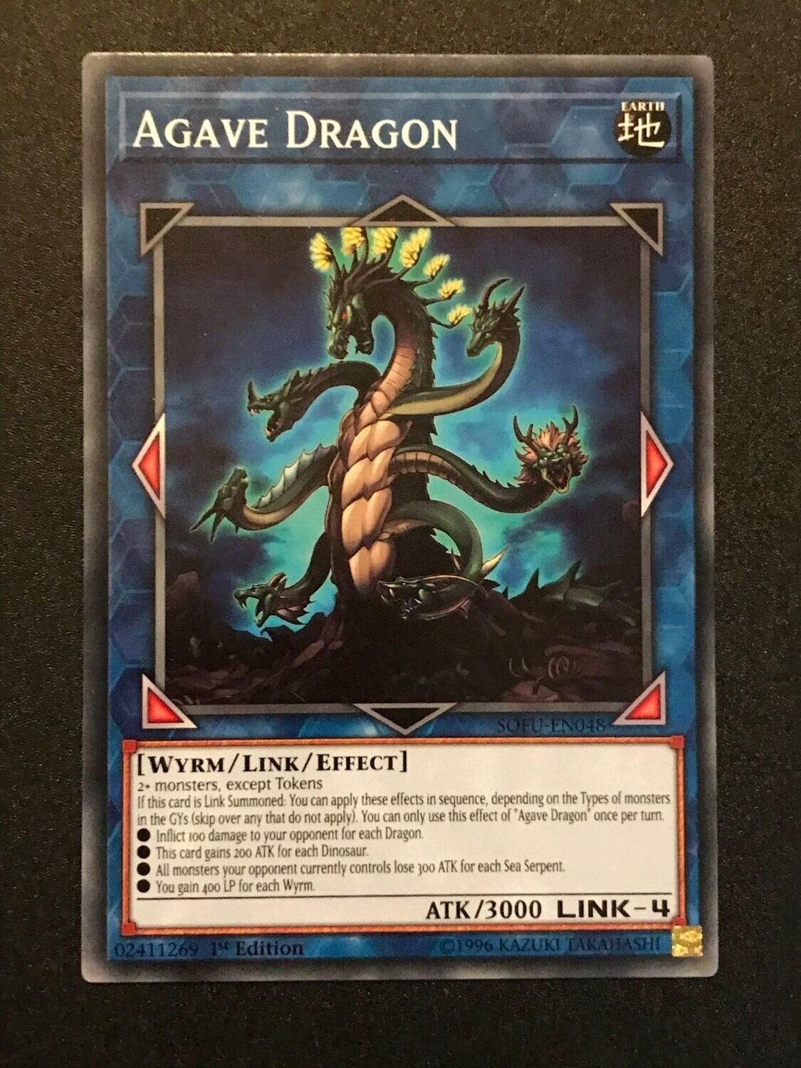 Carta YUGIOH-Agave Dragon-SOFU-EN-NM-Common 1.Ed
