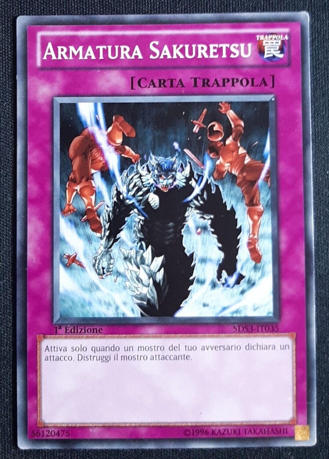 Carta YUGIOH-Armatura Sakuretsu-5DS3-ITA-LP-Common
