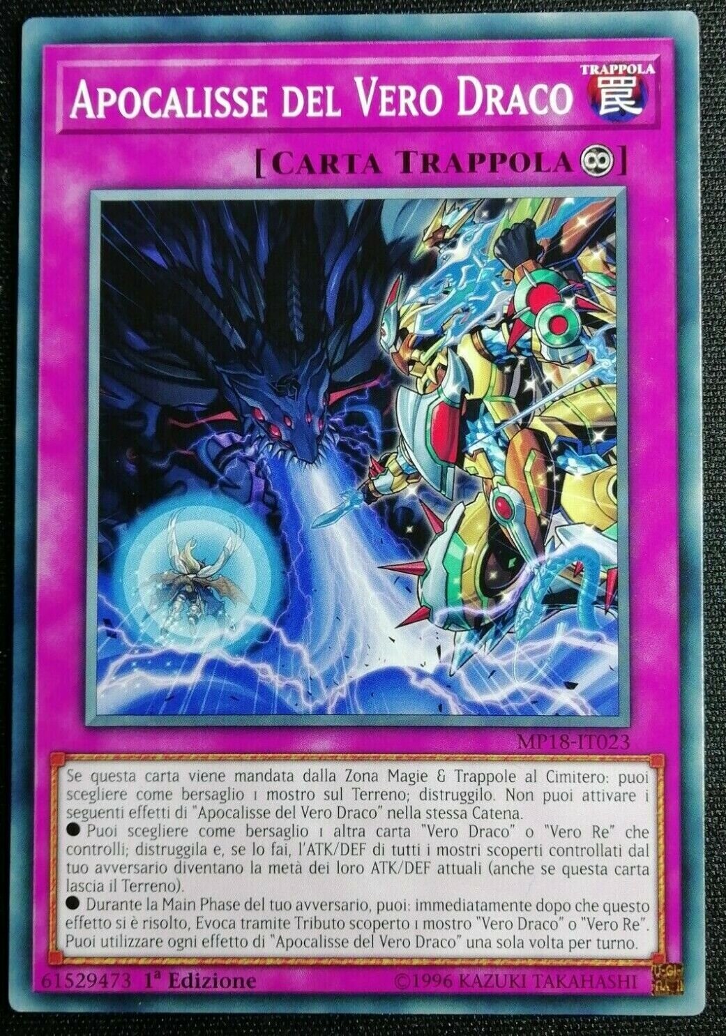 Carta YUGIOH-Apocalisse del vero Draco-MACR-ITA-EX-Common
