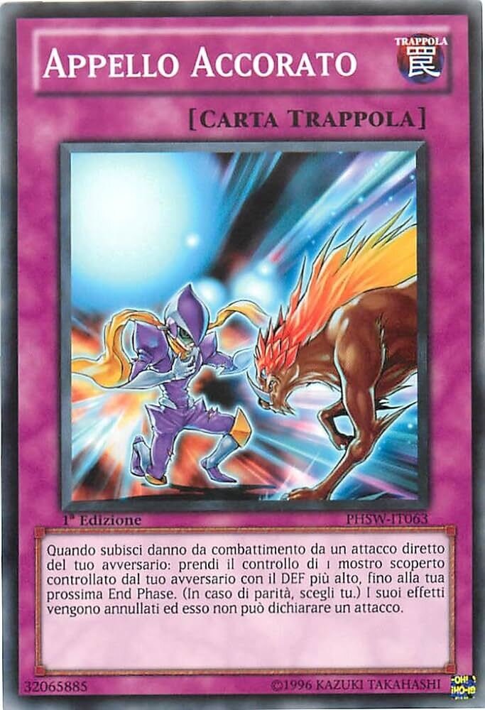 Carta YUGIOH-Appello Accorato-PHSW-IT063-ITA-EX-Common 1.Ed